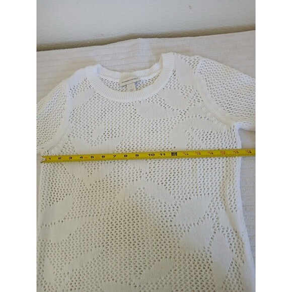 Christopher & Banks Navy and White 3/4th Length Sleeve Sweater Small - Picture 8 of 13